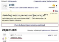 Pierwszy objaw ciąży! :P