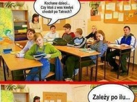 Kochane dzieci... wolicie góry czy morze? :D Sebix już wybrał :D