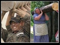 Żołnierze vs Kobieta pracująca! Na WESOŁO :D