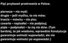 Pięć przykazań przetrwania w Polsce :)