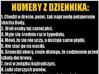 A ty, który masz numer w dzienniku? 21 NAJLEPSZE :D