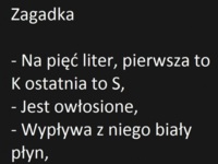 Zagadka dnia a Ty co miałaś na myśli? :D