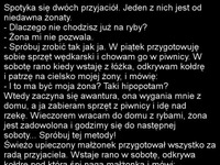 Spotyka się dwóch przyjaciół :)