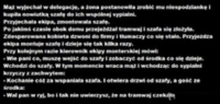 Dobry kawał o szafie Tramwaju :D