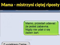 Jego mama to PRAWDZIWY ŚMIESZEK ;) Zobacz co mu odpisała!