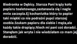 Biedronka w Dębnicy! Starsza Pani krąży koło papieru toaletowego :D