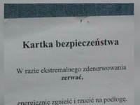 Kartka bezpieczeństwa