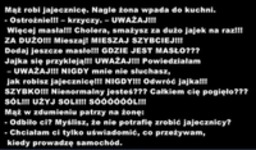 Mąż robi jajecznice