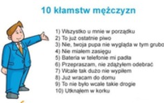 10 kłamstw mężczyzn! Najlepsze 7! :D