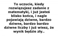 Rozwiązując zadanie z matematyki...