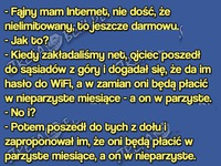 Ten FACET to MISTRZ! Ma darmowy internet! HAHA