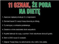 11 oznak, że pora na DIETĘ! 6 NAJLEPSZE :D