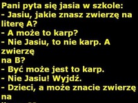 Jasiu na lekcji został zapytany o ZWIERZĘTA- mega kawał! :D