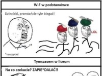 Różnice między W-F w podstawówce, a liceum! DOBRE ;D