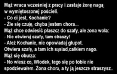 Żona nakryta z sąsiadem w łóżku udaję chorą! Zobacz jak to się skończyło!