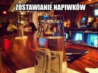 zostawianie napiwków