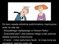 Do baru wpada odrobinę podchmielony mężczyzna i woła na cały bar! :D