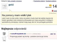 Ma wielki problem z pewną częścią ciała. Jaką dostała odpowiedź :D