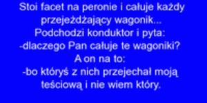 Całuje wagonik