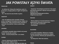 Jak powstały języki świata? Polska NAJLEPSZA :D