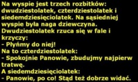 Na wyspie jest trzech rozbitków! Nagle widza nagą dziewczyne! hahah DOBRE:D