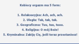 Kobiecy orgazm! 5 form :D