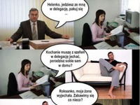Sekretarka Helenka i jej droga do DELEGACJI z szefem- dobre!