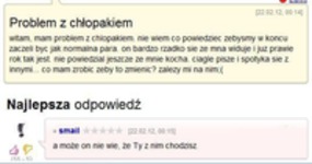 Problem z chłopakiem :D