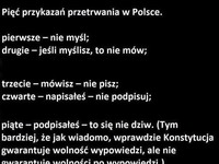 Pięć przykazań przetrwania w Polsce, PIĄTE boli najbardziej!