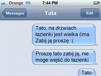 Nie mogła wyjść z łazienki więc napisała SMS do taty, nie odpisał... Co się stało?