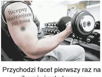 Przychodzi facet na siłownię :D