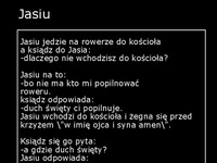 Jasiu i jego rower! Dobry kawał :P