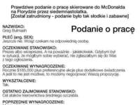 PRAWDZIWE podanie o pracę w McDonald napisane przez 17latka! Niezła BEKA!