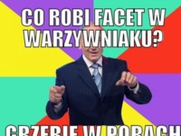 Facet w warzywniaku