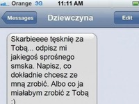 Dziewczyna bardzo się stęskniła :D