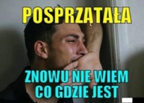 posprzątała