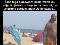 żona plażowicza