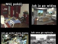 Mój POKÓJ. Jak ja go widzę, jak moja mama go widzi, a jak opisuje! ;D