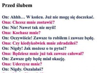 PRZED i PO ŚLUBIE