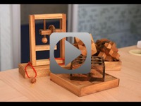 Hipnotyczny drewniane puzzle