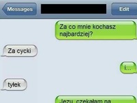 Za co mnie najbardziej kochasz? ZOBACZ co jej odpisał! DOBRE :D