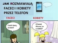 Jak rozmawiają faceci i kobiety przez telefon - to prawda, haha!