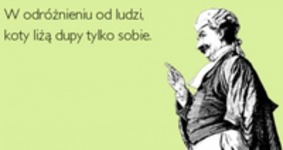 w odróżnieniu od ludzi