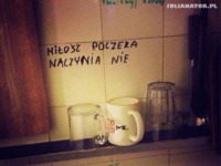 Miłość poczeka naczynia nie  :D