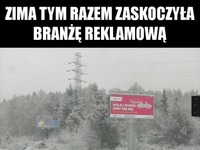 Zima zaskoczyła branżę reklamową