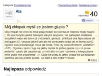 Mój chłopak myśli że jestem głupia? ZOBACZ co jej doradzili na forum :>