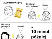 Kiedy otworzę paczkę chipsów...