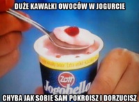 Duże kawałki owoców