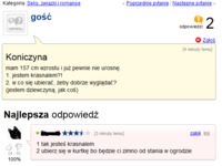 Ma 157cm wzrostu i ma dwa pytania. Zobacz co jej odpisali! :D