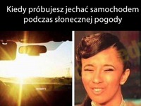 Słońce i kierowcy